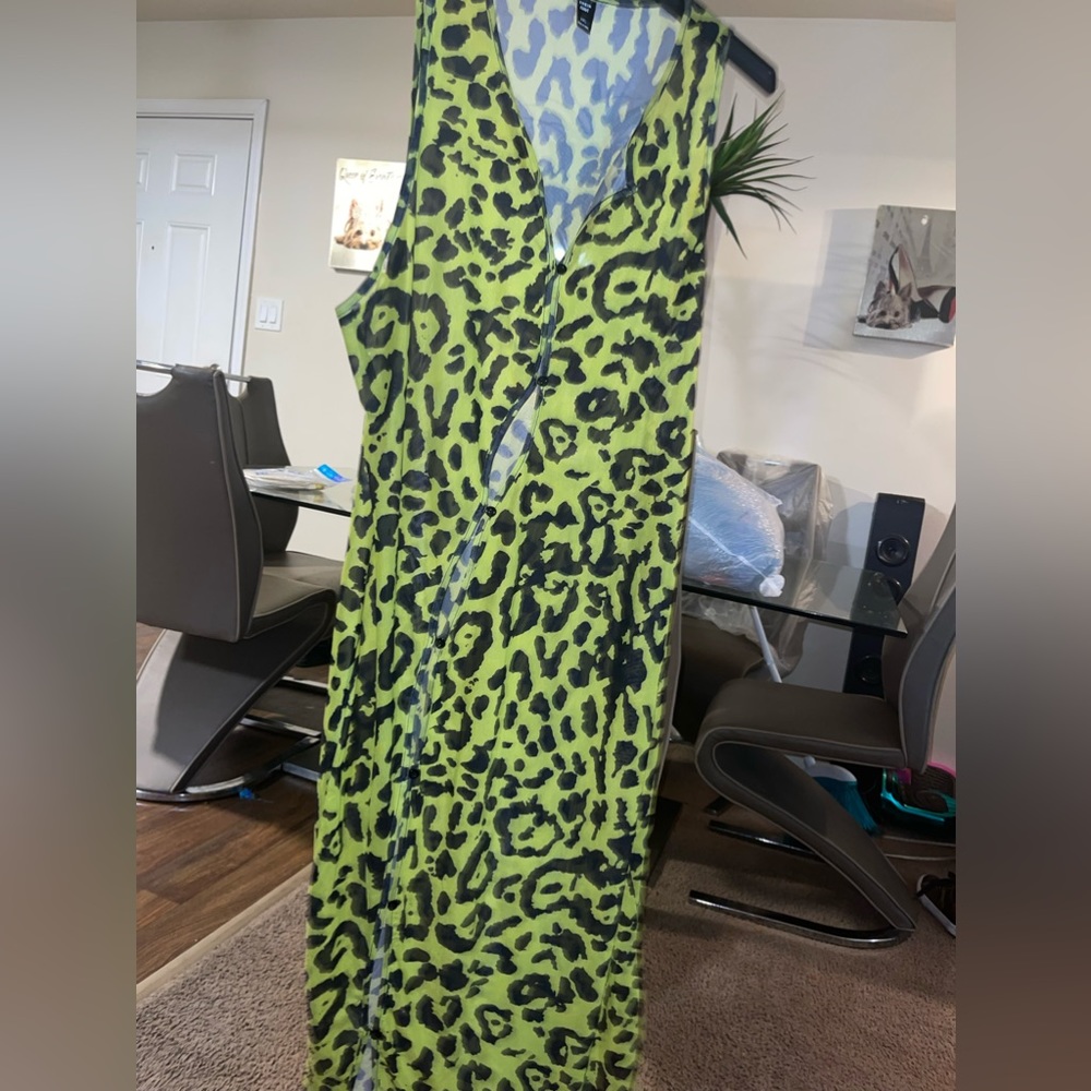 SHEIN size 4x leopard print dress maxi dress